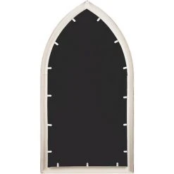 BELIANI Miroir En Métal Blanc 113x62 - Blanc -Miroir Soldes Boutique 15360423 5