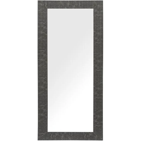 BELIANI Miroir En Plastique Noir 130x50 - Noir 3 BELIANI Miroir En Plastique Noir 130x50 - Noir