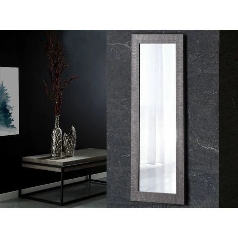 BELIANI Miroir En Plastique Noir 130x50 - Noir 4 BELIANI Miroir En Plastique Noir 130x50 - Noir – Image 2