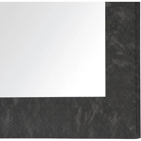 BELIANI Miroir En Plastique Noir 130x50 - Noir 6 BELIANI Miroir En Plastique Noir 130x50 - Noir – Image 4
