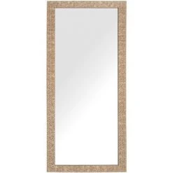 BELIANI Miroir En Plastique Laiton 130x50 - Laiton