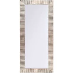 BELIANI Miroir En Plastique Doré 130x50 - Doré