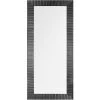 BELIANI Miroir En Plastique Noir 130x50 - Noir