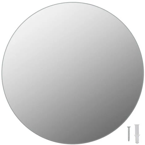 VidaXL Miroir Mural 40 Cm Rond Verre 4 VidaXL Miroir Mural 40 Cm Rond Verre – Image 2