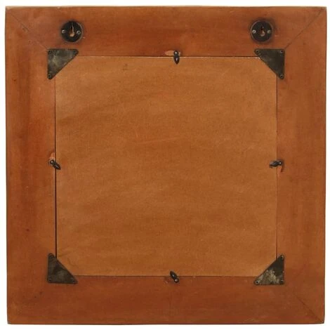 VidaXL Miroir Mural Bois De Recuperation Massif 60 X 60 Cm 6 VidaXL Miroir Mural Bois De Recuperation Massif 60 X 60 Cm – Image 4
