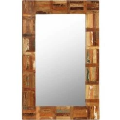 VidaXL Miroir Mural Bois De Recuperation Massif 60 X 90 Cm -Miroir Soldes Boutique 15592307 3