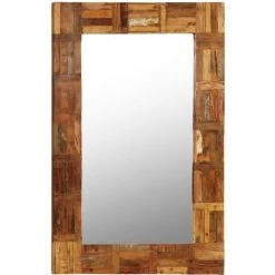VidaXL Miroir Mural Bois De Recuperation Massif 60 X 90 Cm -Miroir Soldes Boutique 15592307 5