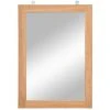 VidaXL Miroir Mural Teck Massif 50 X 70 Cm -Miroir Soldes Boutique 15592331 1