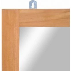 VidaXL Miroir Mural Teck Massif 50 X 70 Cm -Miroir Soldes Boutique 15592331 4