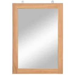 VidaXL Miroir Mural Teck Massif 50 X 70 Cm -Miroir Soldes Boutique 15592331 5