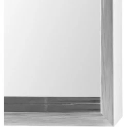 BELIANI Miroir En Plastique Gris 140x50 - Gris -Miroir Soldes Boutique 15680228 5