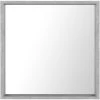 BELIANI Miroir En Plastique Gris 50x50 - Gris