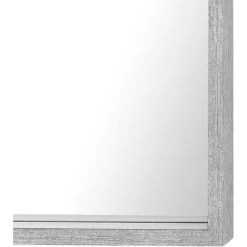 BELIANI Miroir En Plastique Gris 50x50 - Gris -Miroir Soldes Boutique 15680236 3