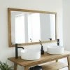 BOIS DESSUS BOIS DESSOUS Miroir En Bois De Teck 145 Cm - Naturel -Miroir Soldes Boutique 15837731 1