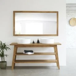 BOIS DESSUS BOIS DESSOUS Miroir En Bois De Teck 145 Cm - Naturel 9 BOIS DESSUS BOIS DESSOUS Miroir En Bois De Teck 145 Cm - Naturel -Miroir Soldes Boutique 15837731 4