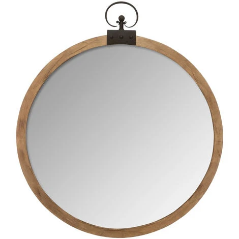 Miroir Mural En Bois Et Verre Coloris Marron - L.74 X L.7,5 X H.85,8 Cm -PEGANE- 3 Miroir Mural En Bois Et Verre Coloris Marron - L.74 X L.7,5 X H.85,8 Cm -PEGANE-