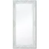 ASUPERMALL Miroir Mural Style Baroque 100 X 50 Cm Blanc 1 ASUPERMALL Miroir Mural Style Baroque 100 X 50 Cm Blanc -Miroir Soldes Boutique 16673559 1