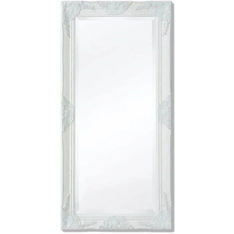 ASUPERMALL Miroir Mural Style Baroque 100 X 50 Cm Blanc 3 ASUPERMALL Miroir Mural Style Baroque 100 X 50 Cm Blanc