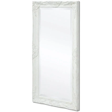 ASUPERMALL Miroir Mural Style Baroque 100 X 50 Cm Blanc 6 ASUPERMALL Miroir Mural Style Baroque 100 X 50 Cm Blanc – Image 4