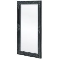 ASUPERMALL Miroir Mural Style Baroque 100 X 50 Cm Noir -Miroir Soldes Boutique 16673563 5