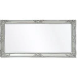 ASUPERMALL Miroir Mural Style Baroque 120 X 60 Cm Argente -Miroir Soldes Boutique 16673566 5