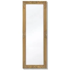 ASUPERMALL Miroir Mural Style Baroque 140 X 50 Cm Dore -Miroir Soldes Boutique 16673568 4