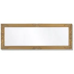 ASUPERMALL Miroir Mural Style Baroque 140 X 50 Cm Dore -Miroir Soldes Boutique 16673568 5
