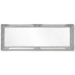 ASUPERMALL Miroir Mural Style Baroque 140 X 50 Cm Argente -Miroir Soldes Boutique 16673569 5