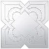 BELIANI Miroir En Bois D'ingénierie Argenté 80x80 - Argenté -Miroir Soldes Boutique 16883952 1
