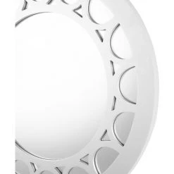 BELIANI Miroir En Bois D'ingénierie Argenté 80x80 - Argenté -Miroir Soldes Boutique 16883993 4