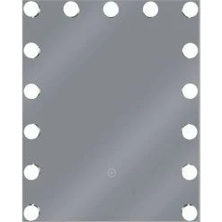 BELIANI Miroir En Métal Argenté 50x40 - Argenté -Miroir Soldes Boutique 16955012 3