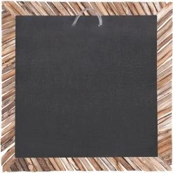 BELIANI Miroir En Bois Solide Bois Clair 60x60 - Bois Clair -Miroir Soldes Boutique 17500363 5