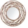 BELIANI Miroir En Rotin Marron 75x75 - Marron