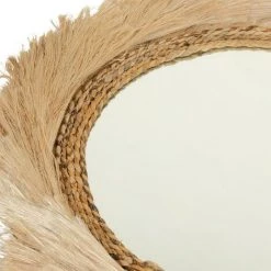 RENDEZ VOUS DéCO Miroir Silas En Matière Naturelle ∅ 70 Cm - Beige -Miroir Soldes Boutique 17886381 3