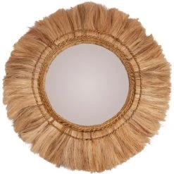 RENDEZ VOUS DéCO Miroir Pakito En Matière Naturelle ∅ 90 Cm - Beige
