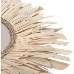 RENDEZ VOUS DéCO Miroir Lova En Matière Naturelle ∅ 90 Cm - Beige -Miroir Soldes Boutique 17886400 5