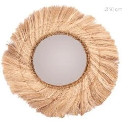 RENDEZ VOUS DéCO Miroir Alaia En Matière Naturelle ∅ 91 Cm - Beige 8 RENDEZ VOUS DéCO Miroir Alaia En Matière Naturelle ∅ 91 Cm - Beige -Miroir Soldes Boutique 17886408 2