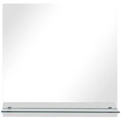 Miroir Mural Avec étagère 30x30 Cm Verre Trempé VidaXL 9 Miroir Mural Avec étagère 30x30 Cm Verre Trempé VidaXL -Miroir Soldes Boutique 18425841 3