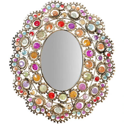 BISCOTTINI Miroir Mural à Accrocher Ovale De 43 X 50 Cm De Diamètre 3 BISCOTTINI Miroir Mural à Accrocher Ovale De 43 X 50 Cm De Diamètre