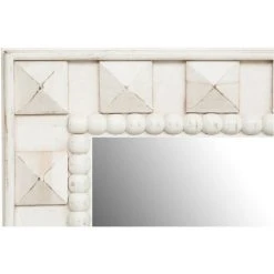 BISCOTTINI Miroir Mural à Accrocher Vertical/horizontal L77xPR5xH93 Cm Finition Antique Blanche -Miroir Soldes Boutique 18527000 4
