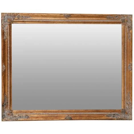 BISCOTTINI Miroir Mural à Accrocher Vertical/horizontal L47xPR3xH57 Cm Finition Or Antique 5 BISCOTTINI Miroir Mural à Accrocher Vertical/horizontal L47xPR3xH57 Cm Finition Or Antique – Image 3