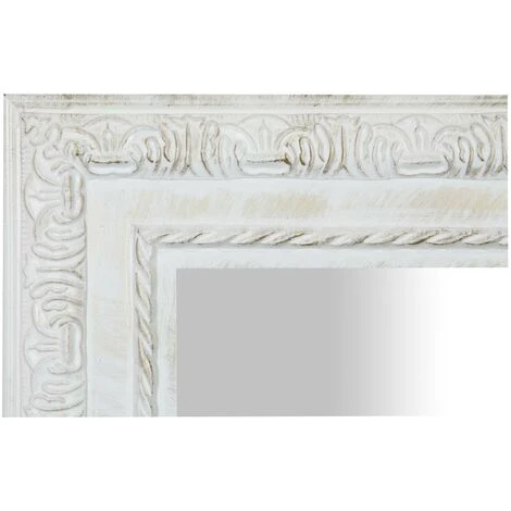 BISCOTTINI Miroir Mural à Accrocher Suspendu Vertical/horizontal L35xPR2xH82 Cm Finition Blanc Vieilli 5 BISCOTTINI Miroir Mural à Accrocher Suspendu Vertical/horizontal L35xPR2xH82 Cm Finition Blanc Vieilli – Image 3