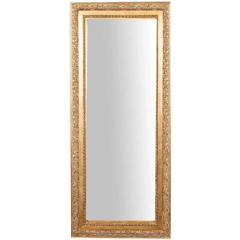 BISCOTTINI Miroir Mural à Accrocher Suspendu Vertical/horizontal L35xPR2xH82 Cm Finition Or Antique 4 BISCOTTINI Miroir Mural à Accrocher Suspendu Vertical/horizontal L35xPR2xH82 Cm Finition Or Antique – Image 2