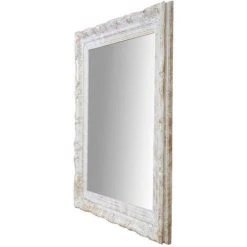 BISCOTTINI Miroir Mural à Accrocher Suspendu Vertical/horizontal L64xPR4xH74 Cm Finition Or Antique -Miroir Soldes Boutique 18527073 2