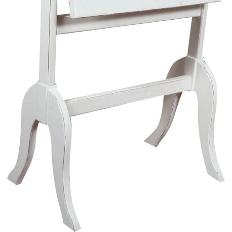 BISCOTTINI Miroir Pivotant Au Sol En Bois Massif De Tilleul Massif, Finition Blanc Antique L61xPR45xH172 Cm Made In Italy 7 BISCOTTINI Miroir Pivotant Au Sol En Bois Massif De Tilleul Massif, Finition Blanc Antique L61xPR45xH172 Cm Made In Italy – Image 5
