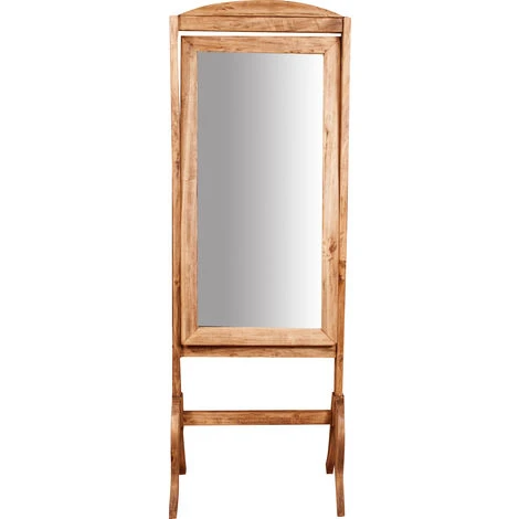 BISCOTTINI Miroir Pivotant Monté Au Sol En Bois Massif De Tilleul Finition Naturelle L61xPR45xH172 Cm Made In Italy 4 BISCOTTINI Miroir Pivotant Monté Au Sol En Bois Massif De Tilleul Finition Naturelle L61xPR45xH172 Cm Made In Italy – Image 2