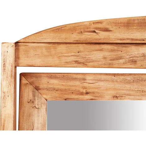 BISCOTTINI Miroir Pivotant Monté Au Sol En Bois Massif De Tilleul Finition Naturelle L61xPR45xH172 Cm Made In Italy 5 BISCOTTINI Miroir Pivotant Monté Au Sol En Bois Massif De Tilleul Finition Naturelle L61xPR45xH172 Cm Made In Italy – Image 3