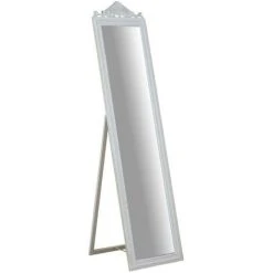 BISCOTTINI Miroir Au Sol Sur Pied Avec Finition Blanc Antique L43xPR3XH178 Cm