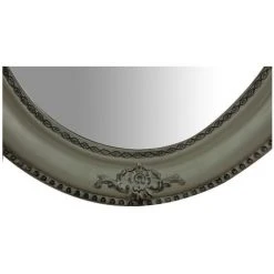 BISCOTTINI Miroir Mural à Accrocher Verticale/horizontale L54xPR3xH64 Cm Finition Gris Antique -Miroir Soldes Boutique 18527567 3