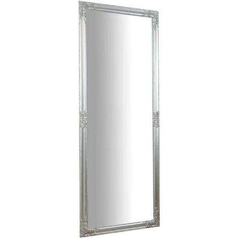 BISCOTTINI Miroir Mural à Accrocher Suspendu Vertical/horizontal L72xPR3xH180 Cm Finition Argent Antique 3 BISCOTTINI Miroir Mural à Accrocher Suspendu Vertical/horizontal L72xPR3xH180 Cm Finition Argent Antique